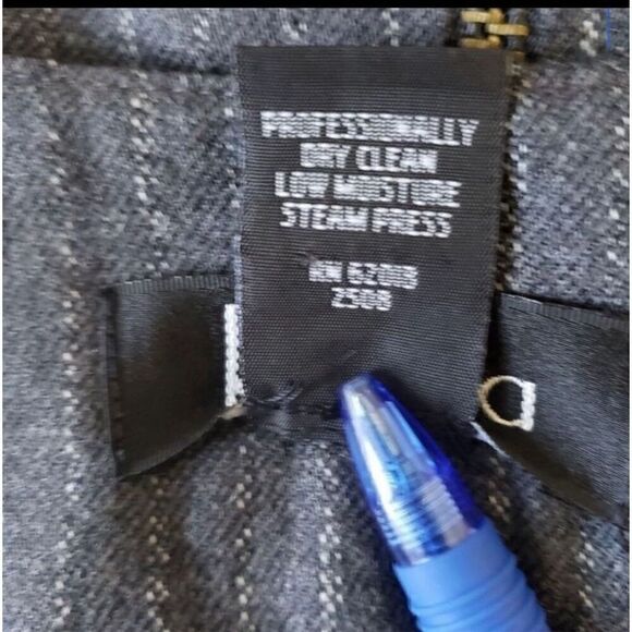 Vintage Rafaella Grey Wool Zipper Front Sheath Dress Size 10 Sleeveless Formal - Picture 8 of 12